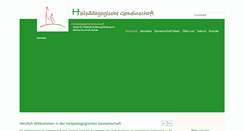 Desktop Screenshot of heilpaedagogische-gemeinschaft.de