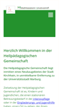 Mobile Screenshot of heilpaedagogische-gemeinschaft.de